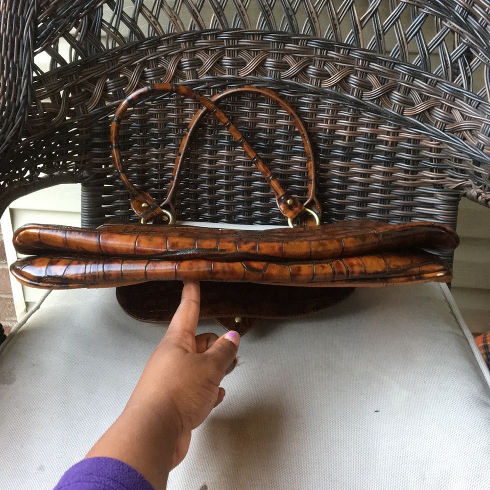 Charlie Lapson Brown Handbag - Picture 5 of 8